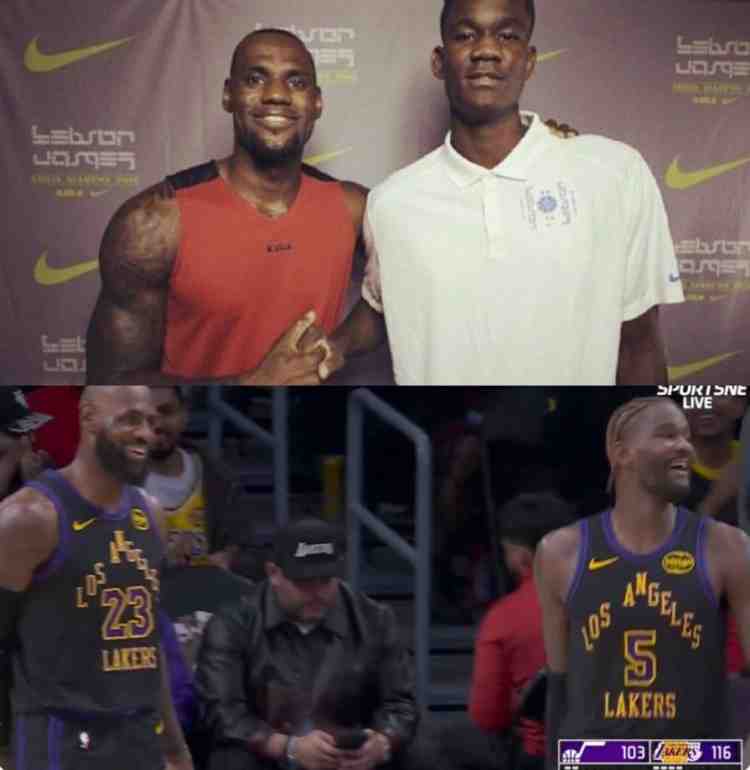 時光荏苒!八年級的艾頓曾參加過詹姆斯訓練營 如今同場競技