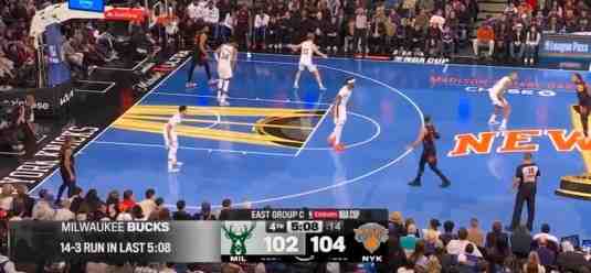 大舉反擊!雄鹿5分鐘轟出14-3進(jìn)攻狂潮 直接將分差迫近到2分