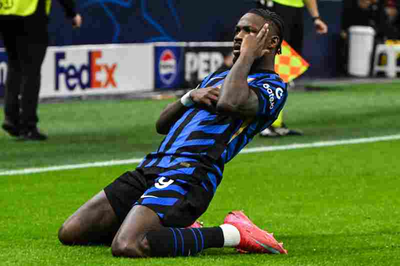 小圖拉姆取得國米生涯第40球,成為隊史進(jìn)球最多法國球員