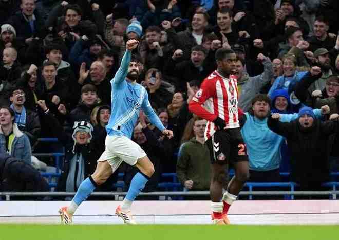 曼城豪取三連勝!僅落后阿森納2分,8戰(zhàn)桑德蘭全勝,連刷5紀(jì)錄